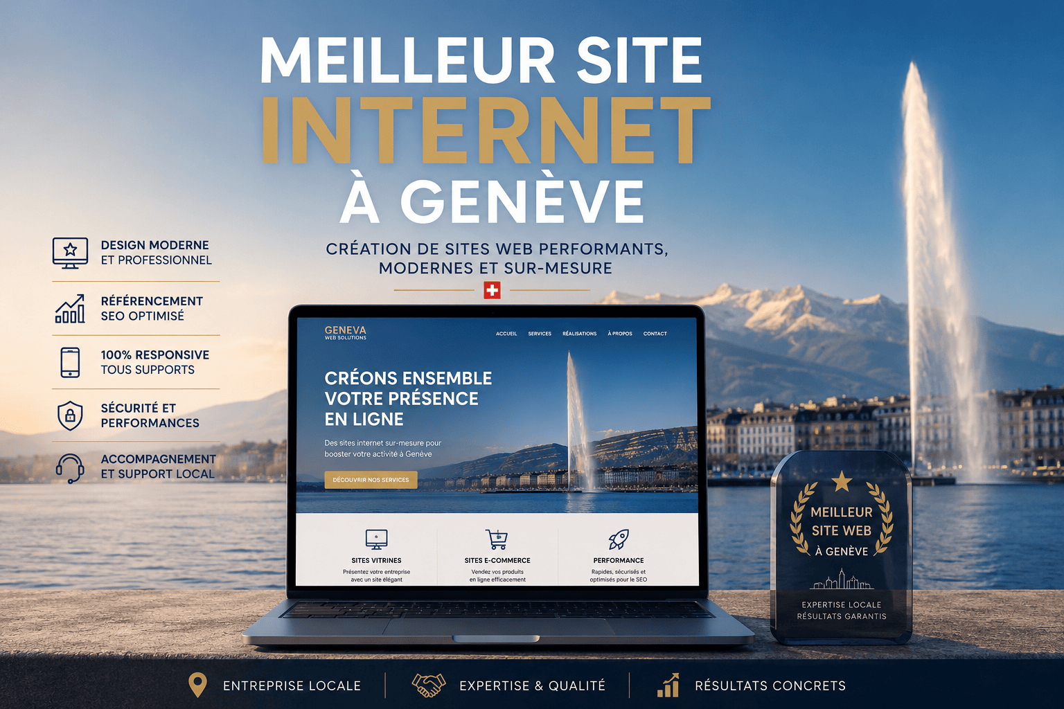Meilleur site internet à Genève — création WordPress sur-mesure sitewordpress.ch